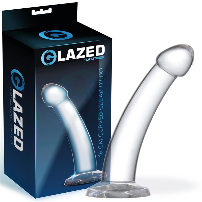 Glazed Curved Dildo