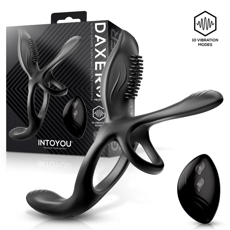 Intoyou Daxer Girth Gainer Vibrating Double Cock Ring