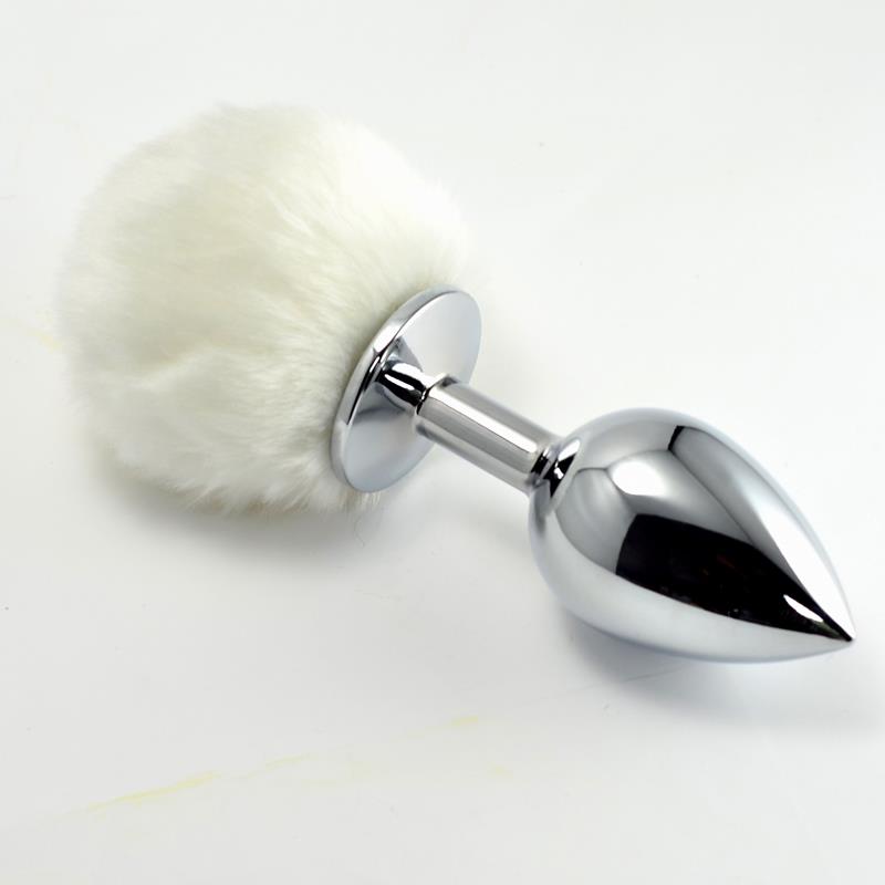 Love Toy Metal Butt Plug Pompon