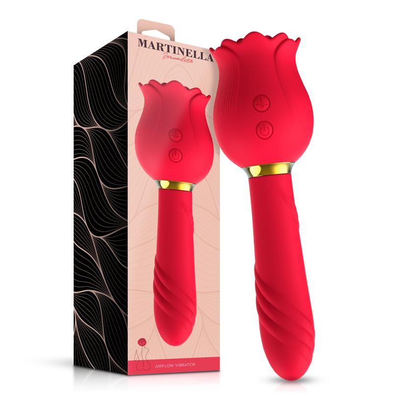 Martinella Rose With  Suction and Vibe 2 In 1