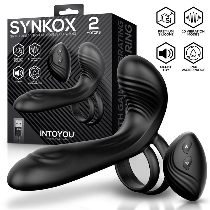 Synkox Girth Gainer Vibrating Double Cock Ring