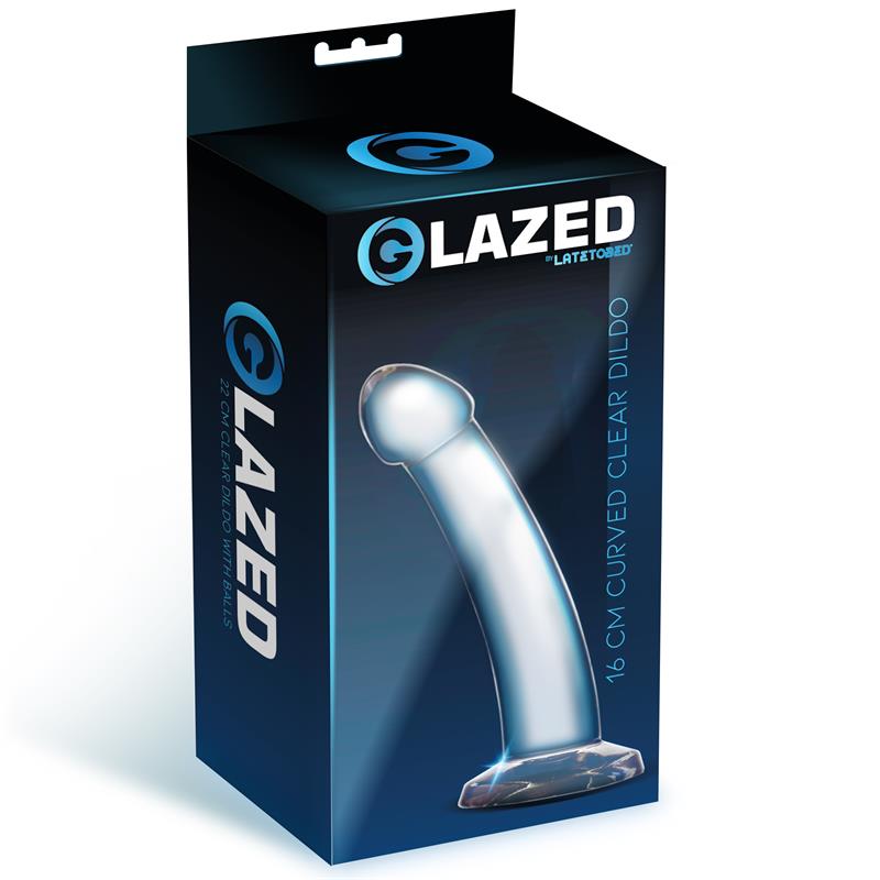 Glazed Curved Dildo