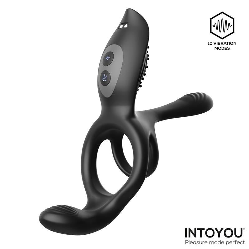 Intoyou Daxer Girth Gainer Vibrating Double Cock Ring