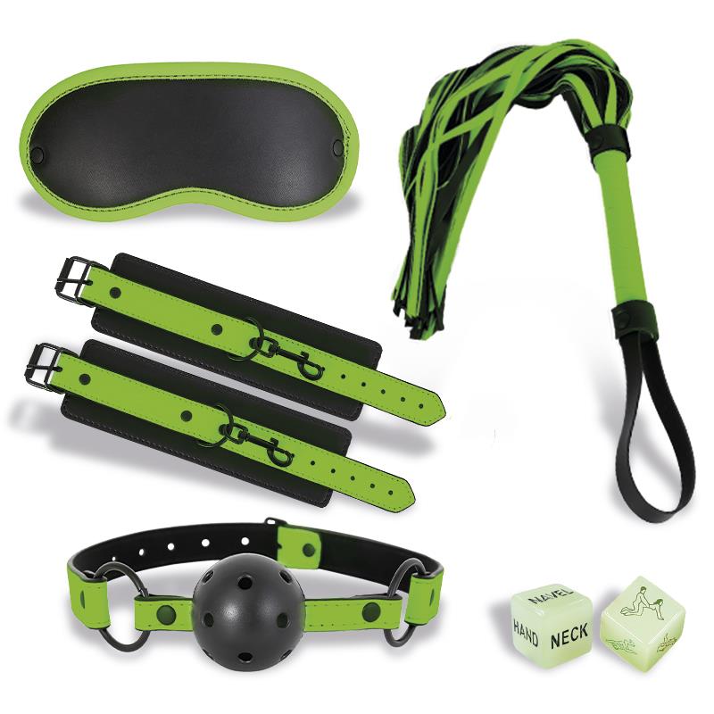 Glow In The Dark Bondage Set With 5 Pieces
