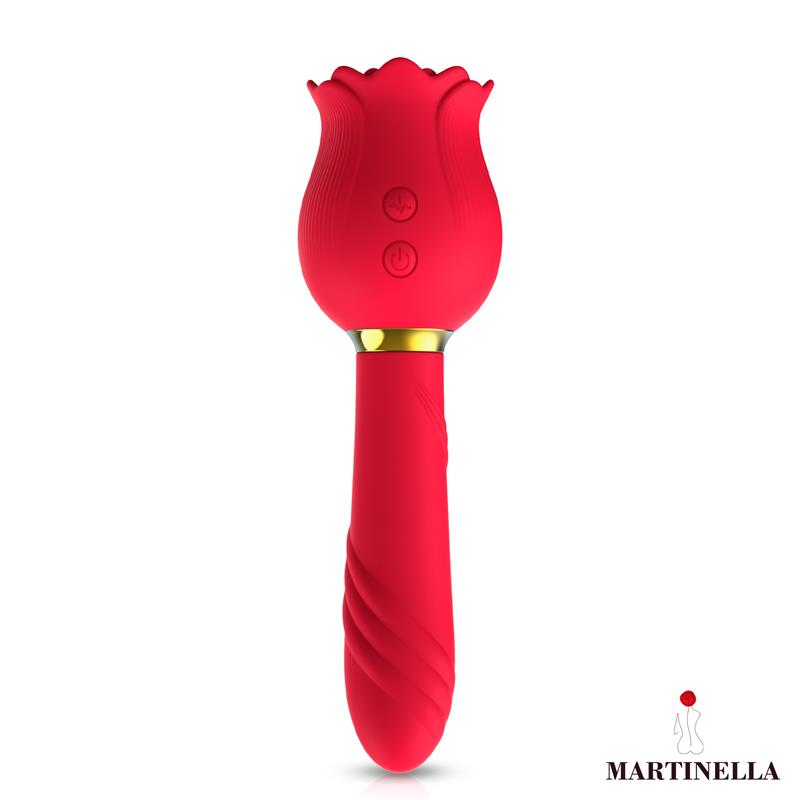 Martinella Rose With  Suction and Vibe 2 In 1