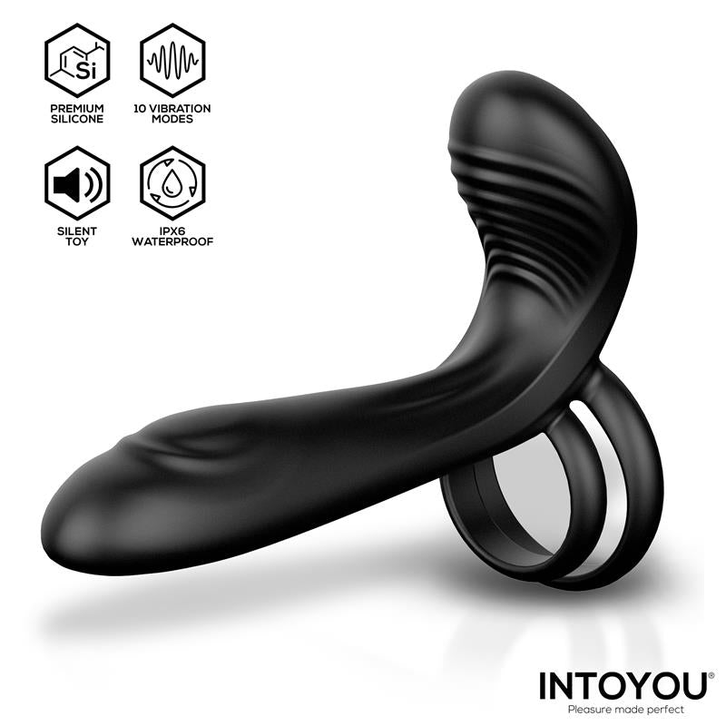 Synkox Girth Gainer Vibrating Double Cock Ring