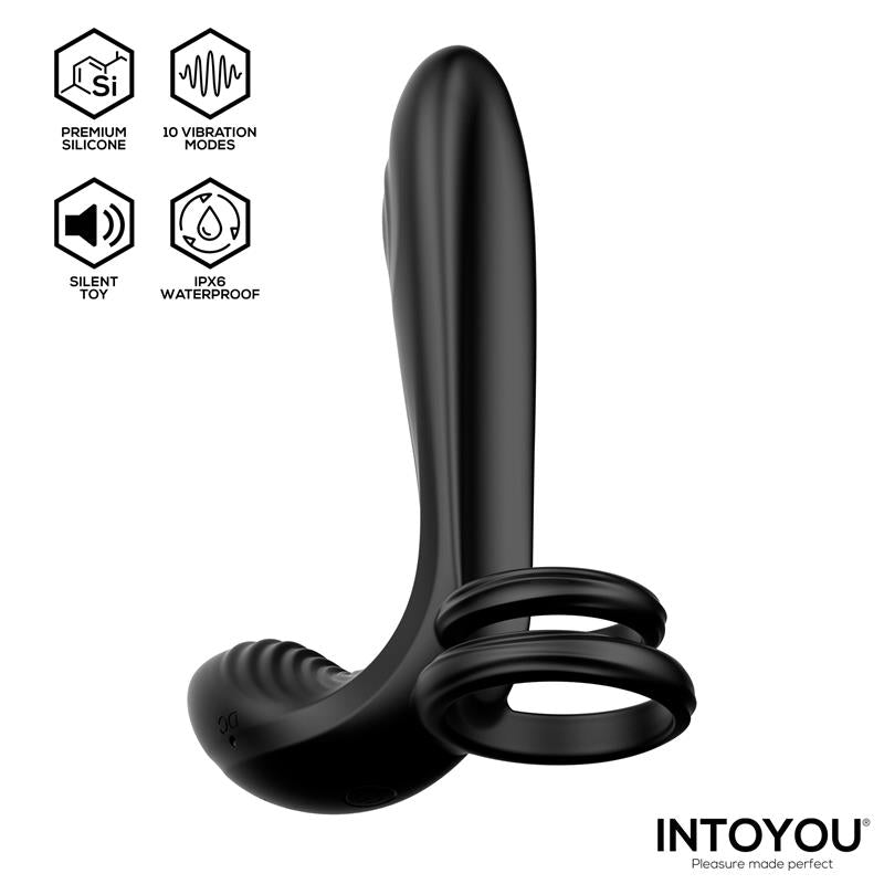 Synkox Girth Gainer Vibrating Double Cock Ring