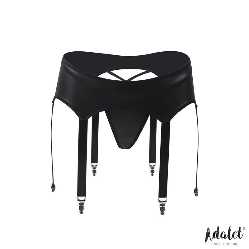 Adalet Tina 3 strips garter and thong set
