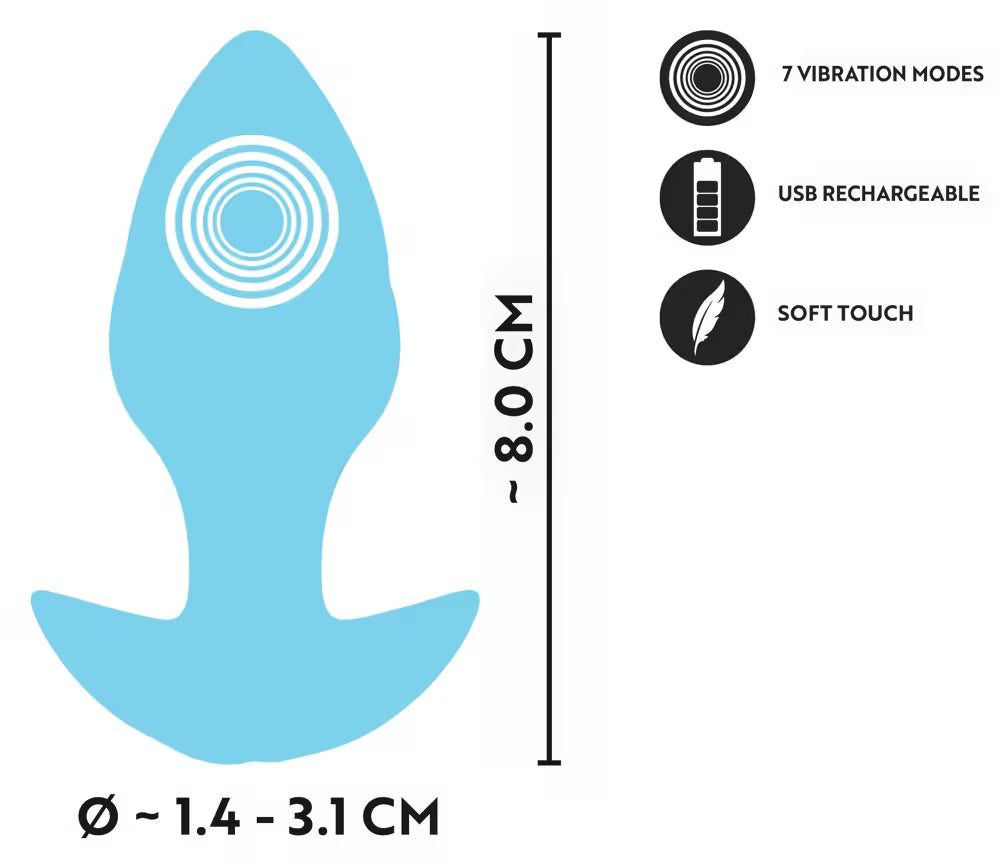 Cuties vibrating mini butt plug