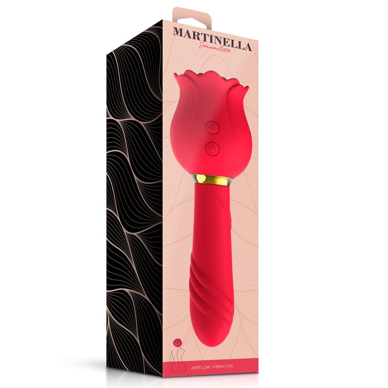 Martinella Rose With  Suction and Vibe 2 In 1