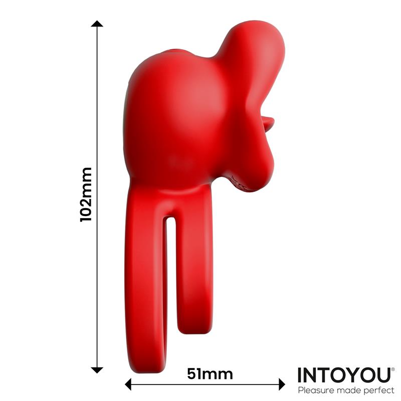 Bittey Penis Ring With Vibration And Biting