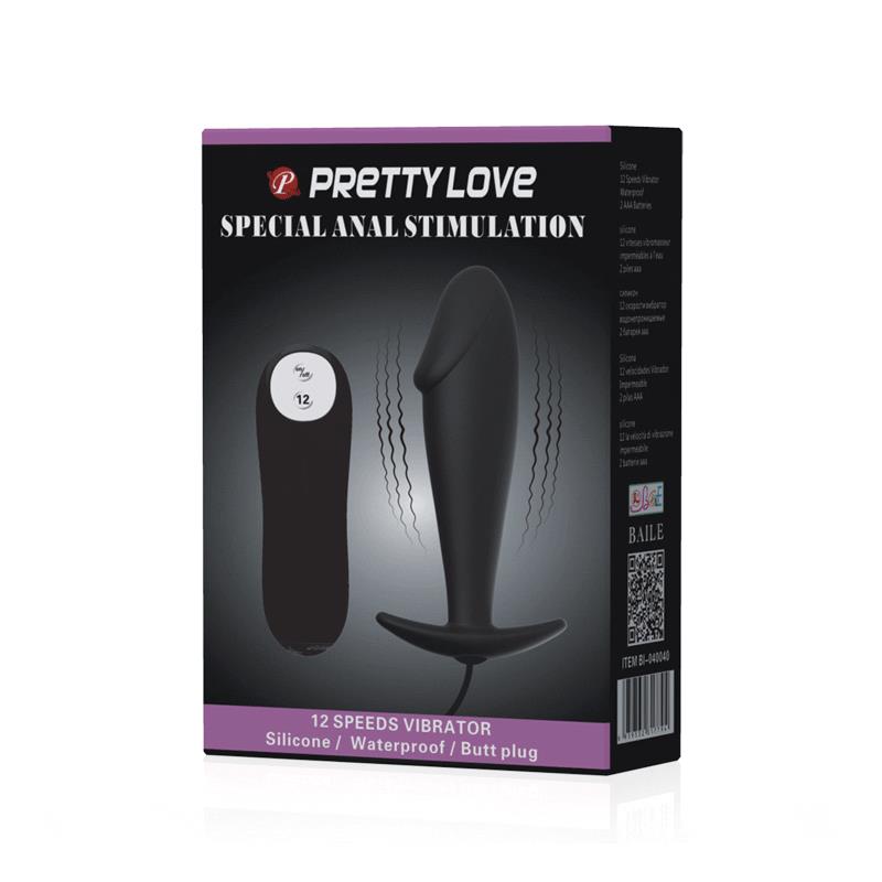 Vibrating Anal Plug With Remote Control