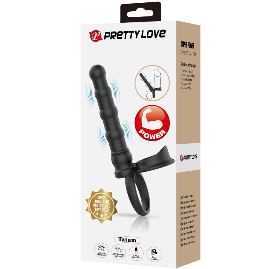 Tatum Cock Ring With Vibrating Plug
