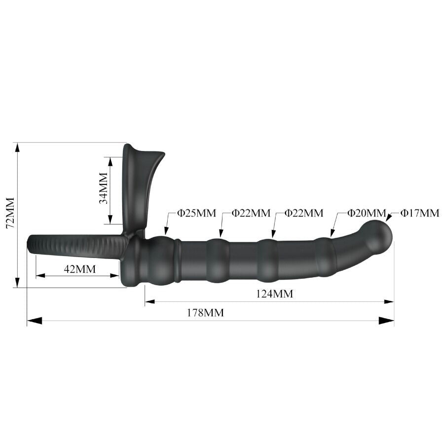 Tatum Cock Ring With Vibrating Plug