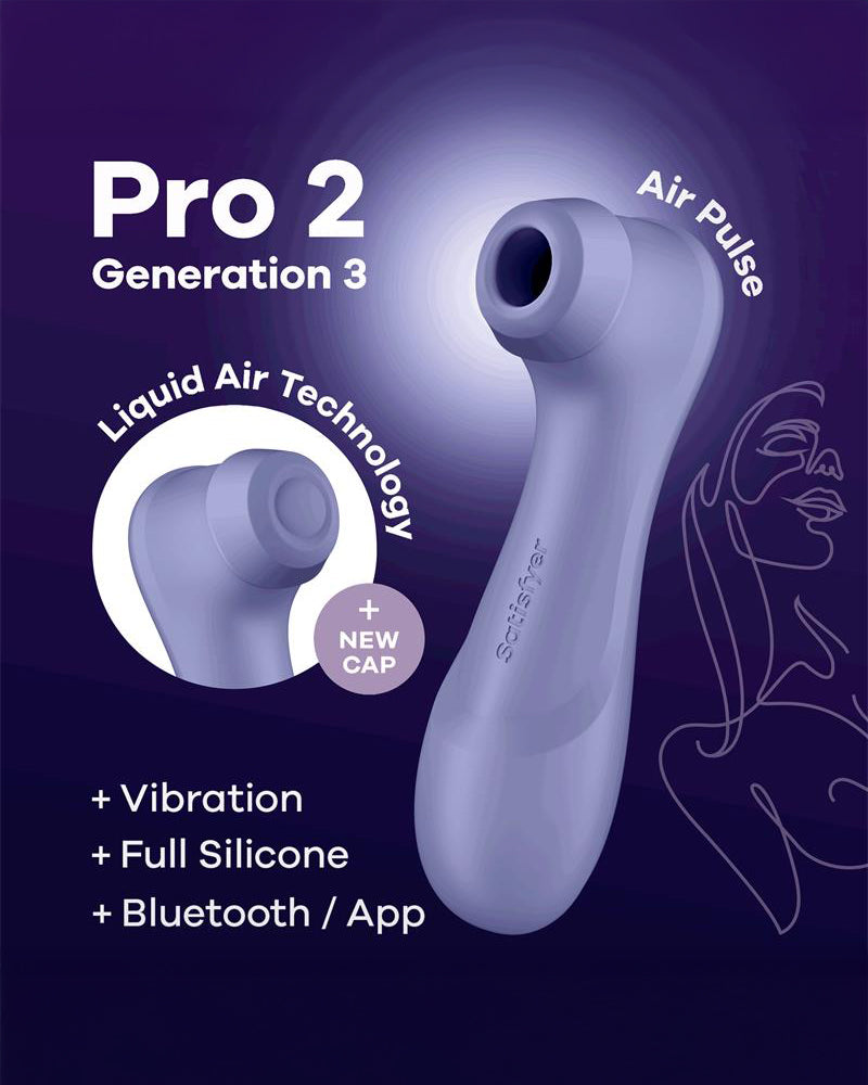 Satisfyer Pro 2 Generation 3 Liquid Air Vibrating Clitoral Stimulation